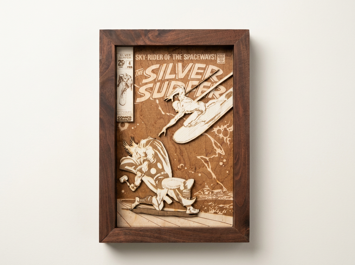 Wood Silver Surfer