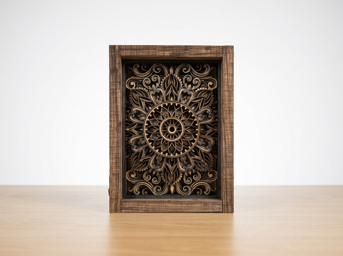 Wood Layered Mandala