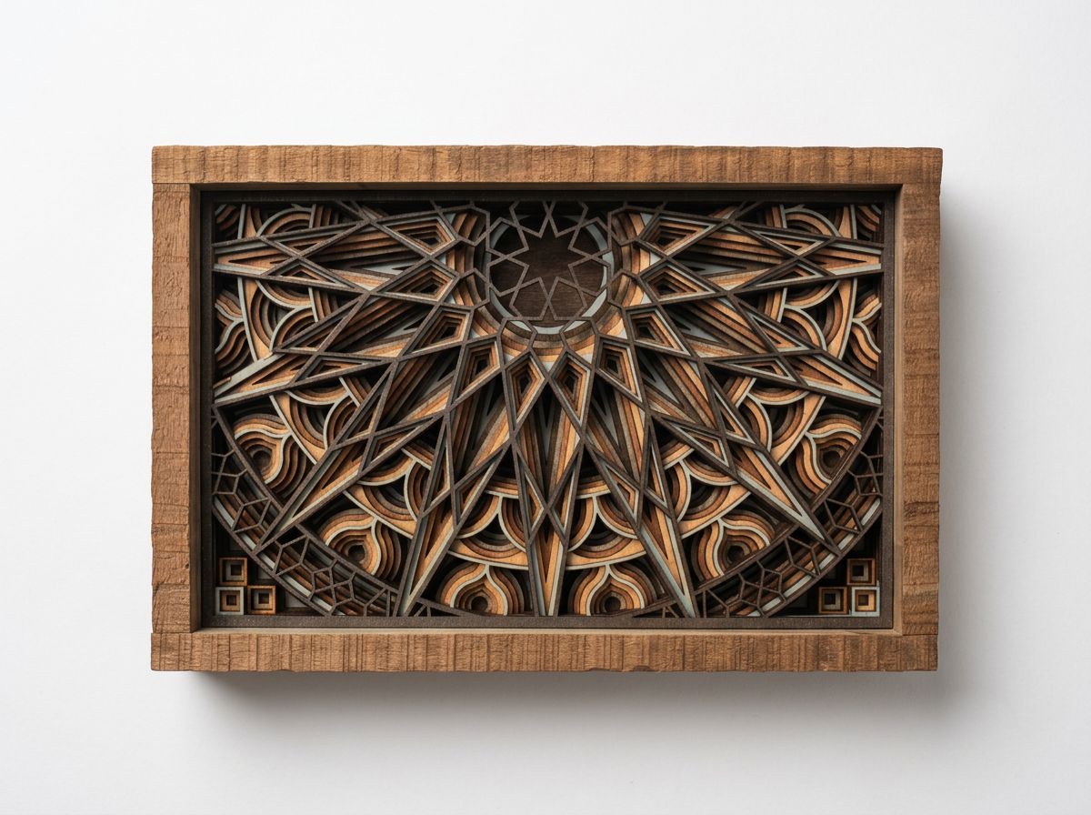 Wood Layered Mandala