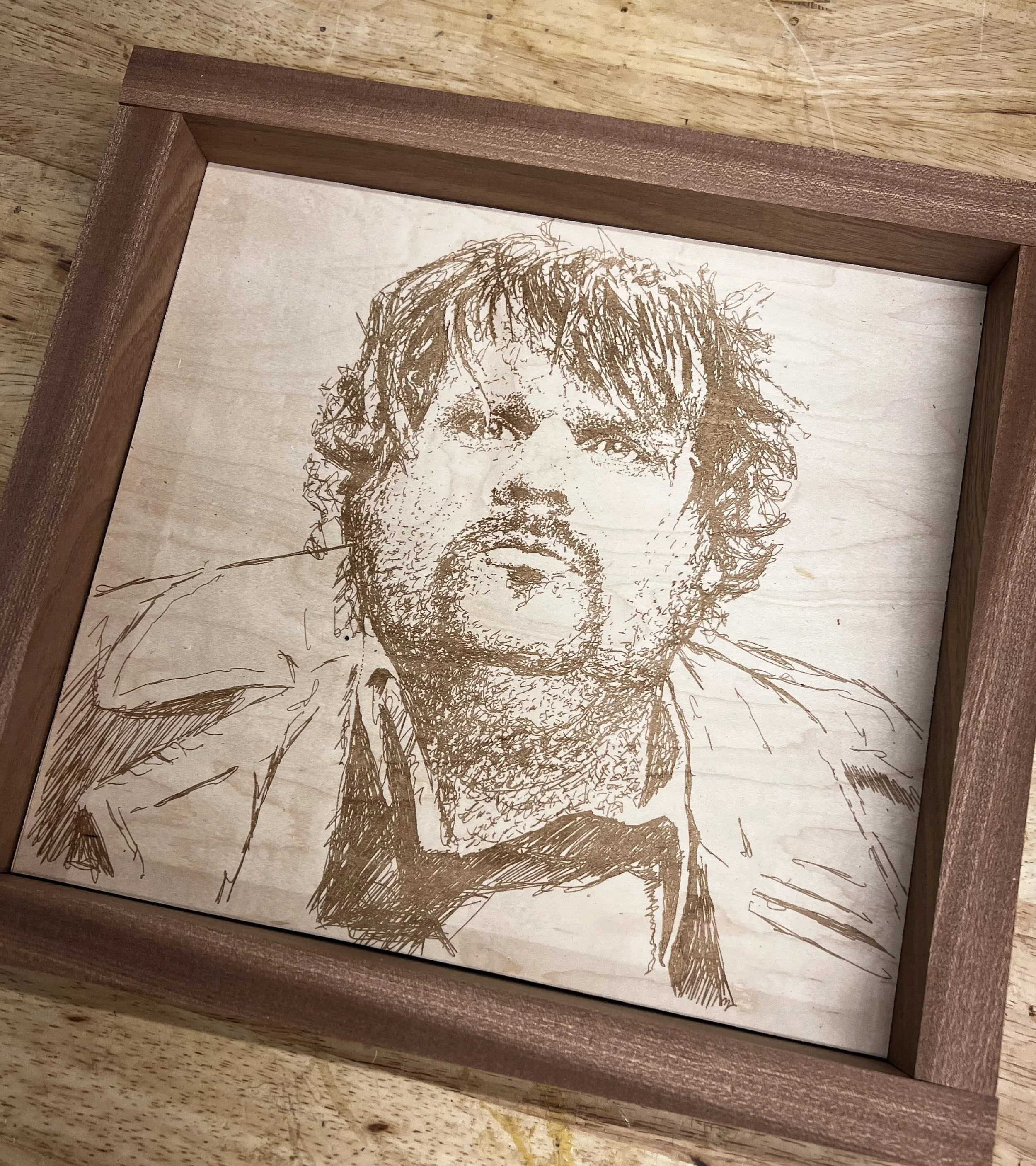Laser Engraved Drawing - Farley