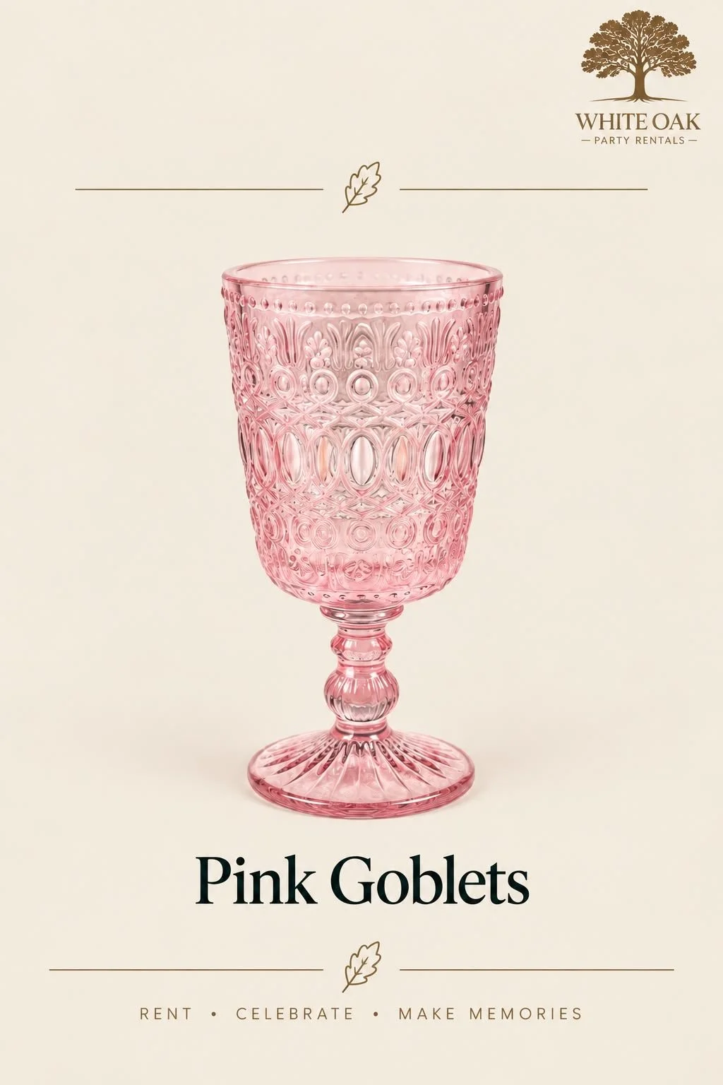 Pink Goblet - $2.00