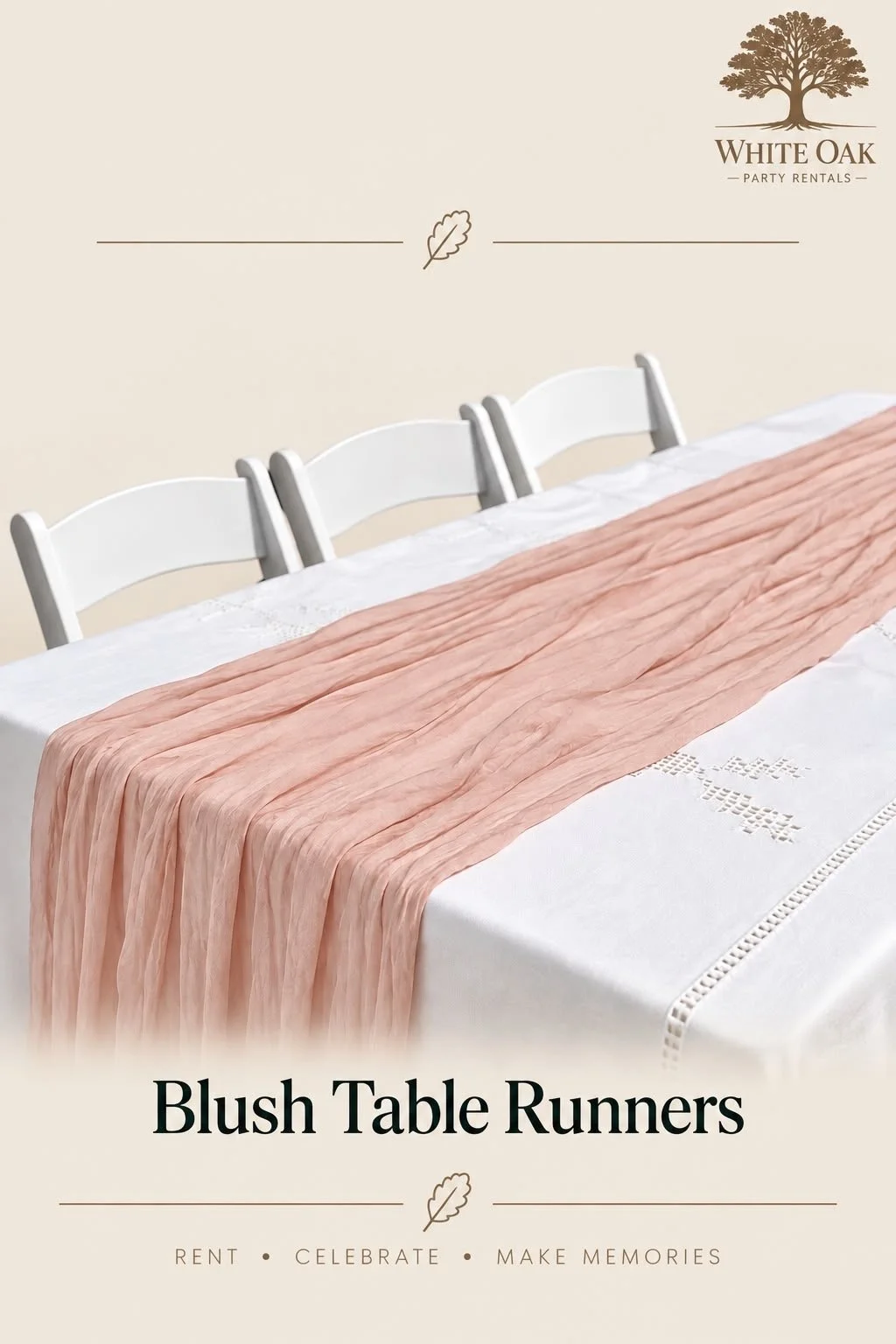 Blush Table Runner $1.50