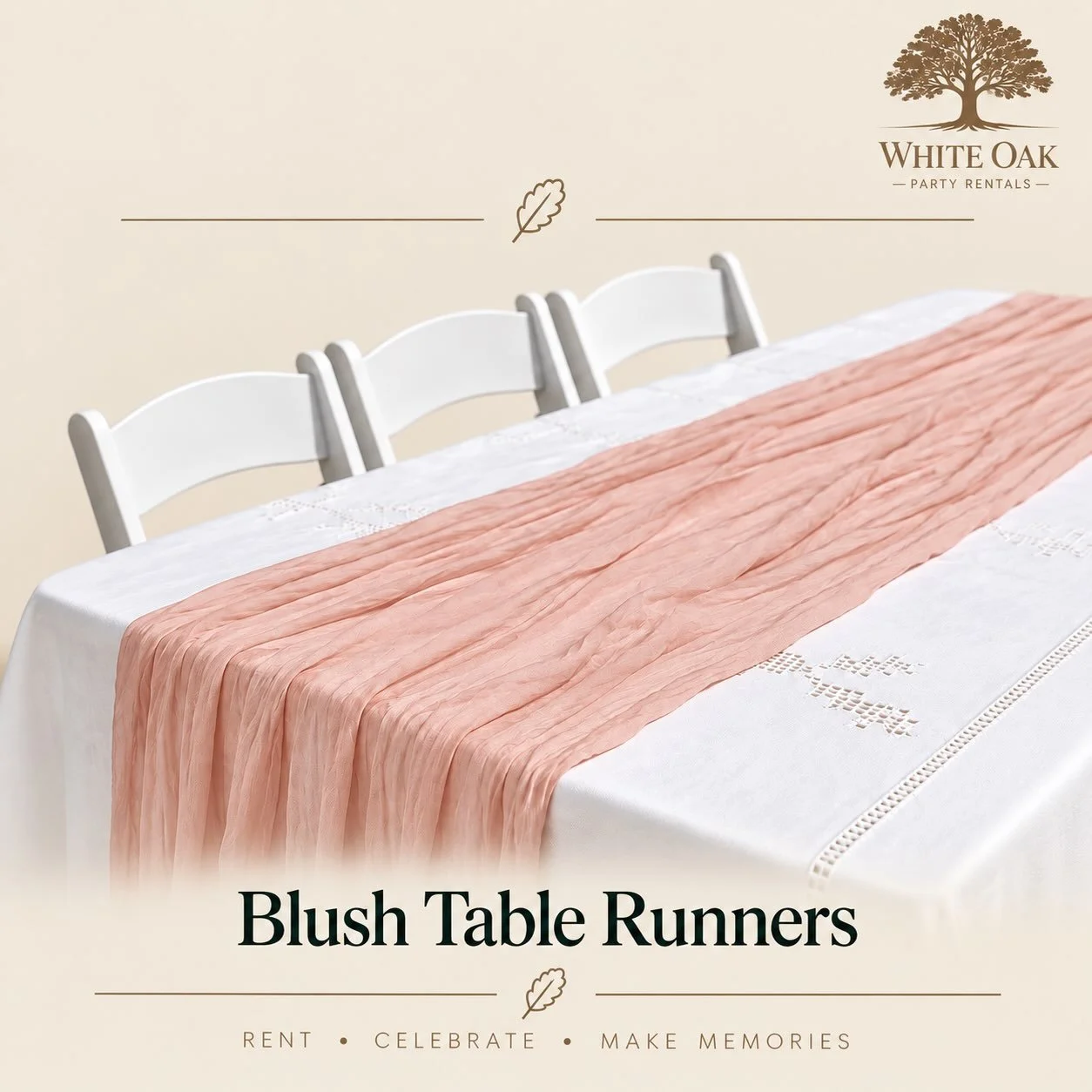 Serving looks&hellip; one table at a time. 💅

Check out our other table setting rentals at whiteoakpartyrentals.com