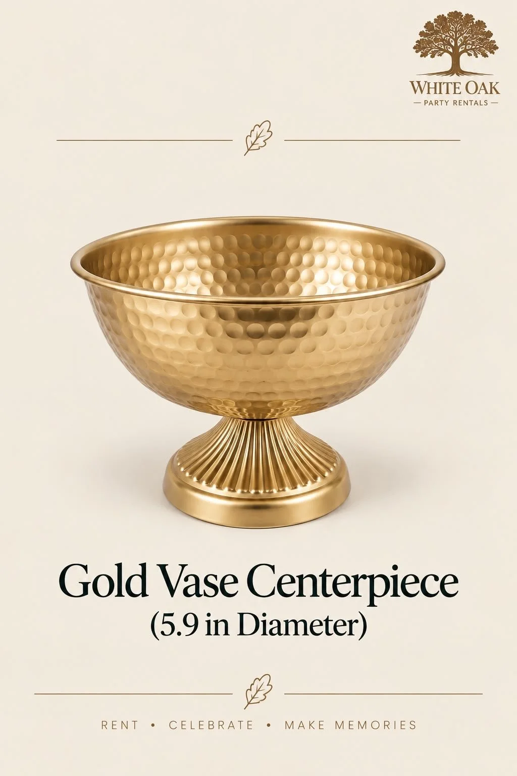 Gold Vase - $2.50