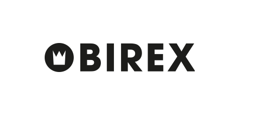 Logo della Birex su uno sfondo nero.