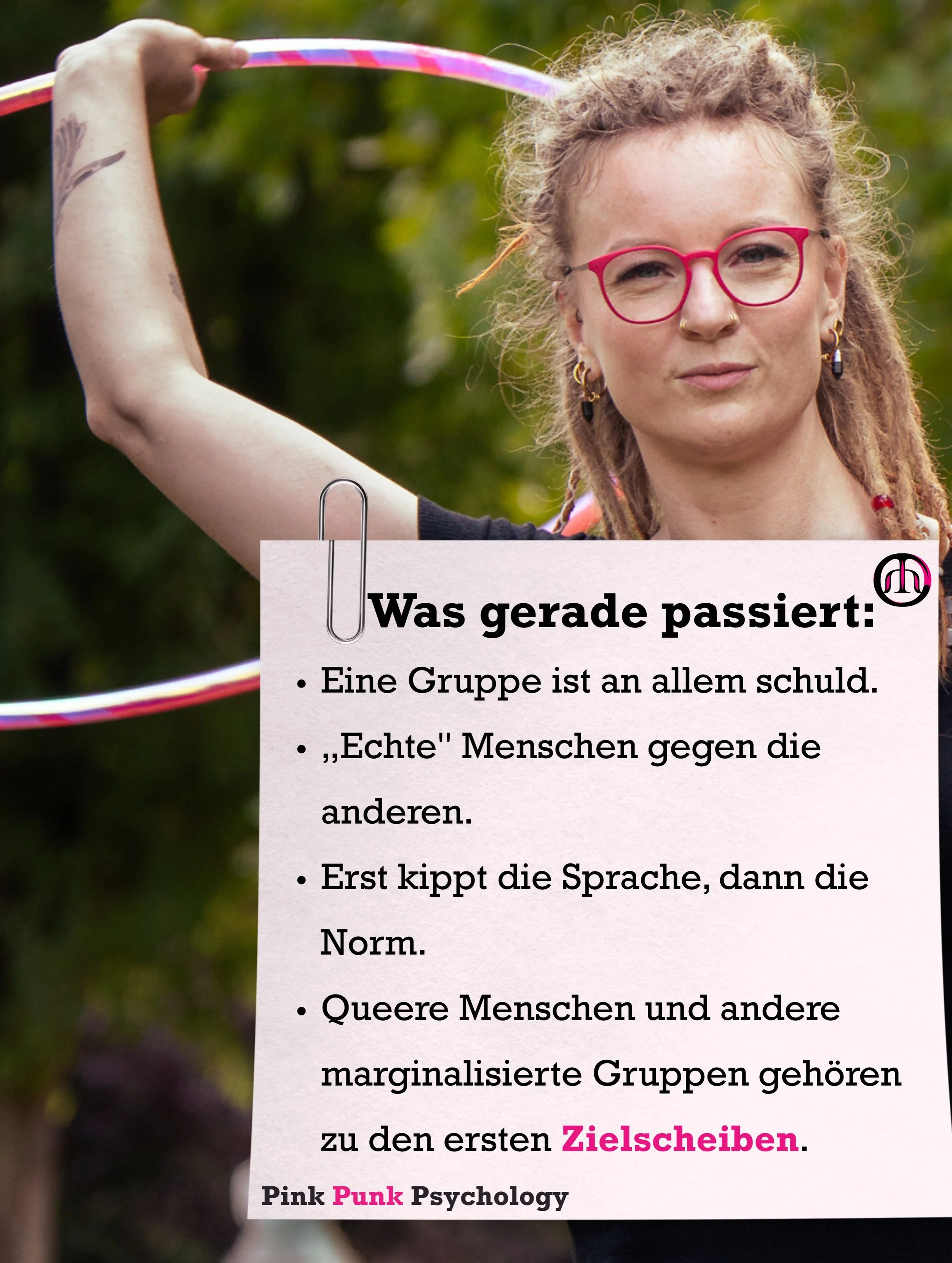 Angst und Logik sind keine nat&uuml;rlichen Verb&uuml;ndeten. Und Angst ist genau das, was gerade benutzt wird, um Hass salonf&auml;hig zu machen. 
Verunsicherte Menschen wollen oft eine einfache Geschichte und jemanden, der schuld ist.

Ich habe die