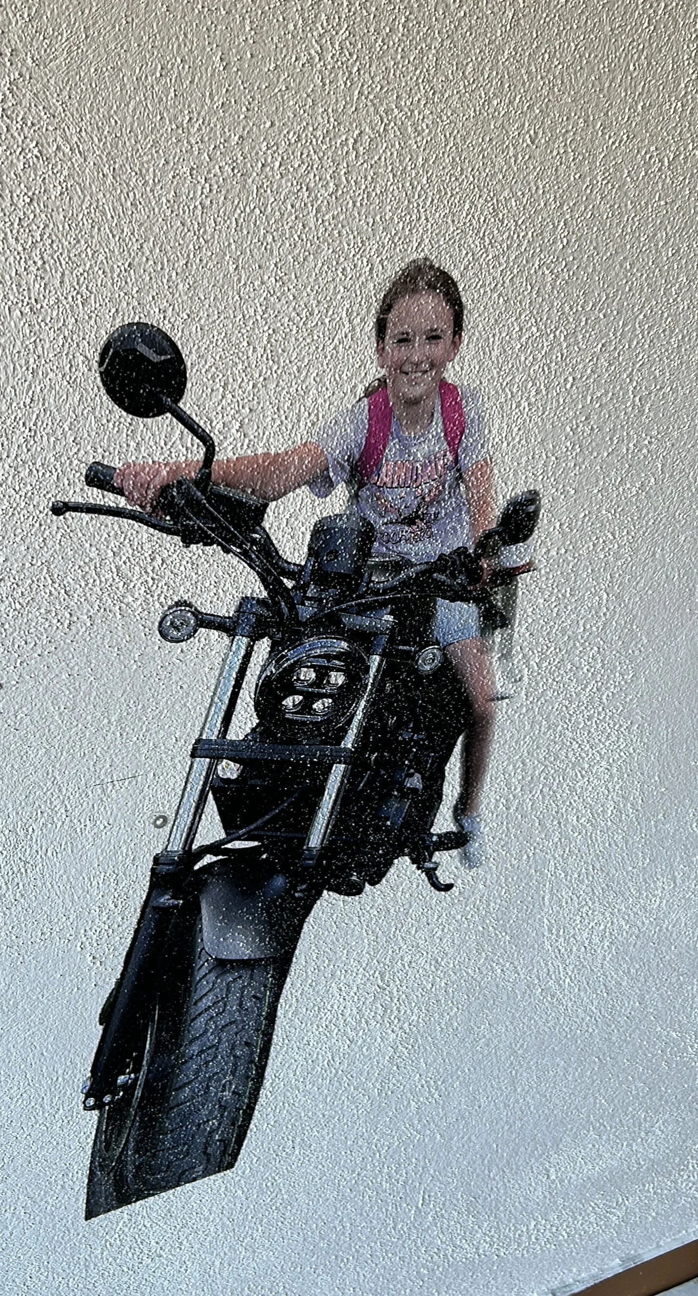 Fotorealistischer Motorrad-Wanddruck für individuelle Wandgestaltung