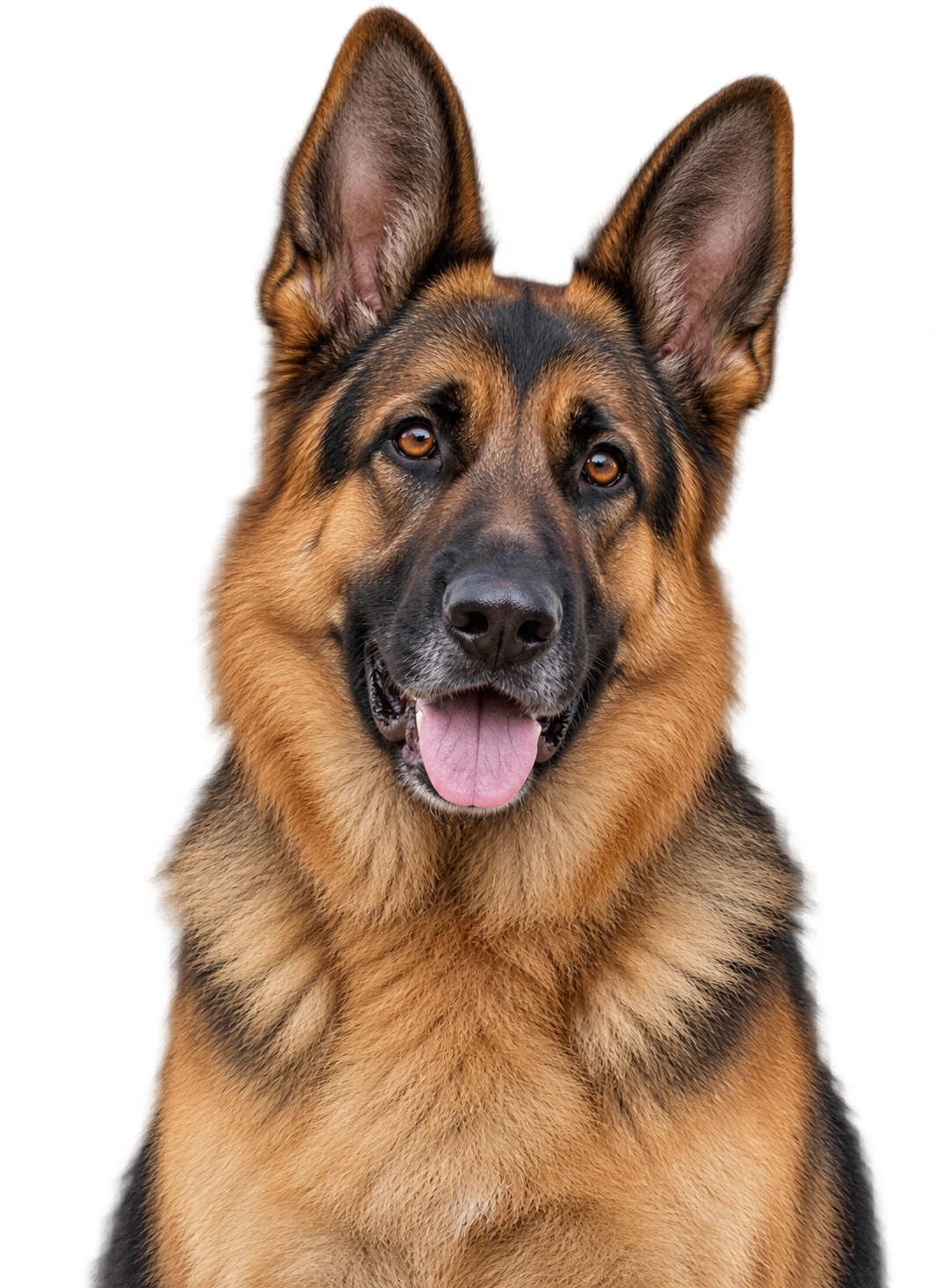 Tierportrait als detailreicher Wanddruck – Deutscher Schäferhund