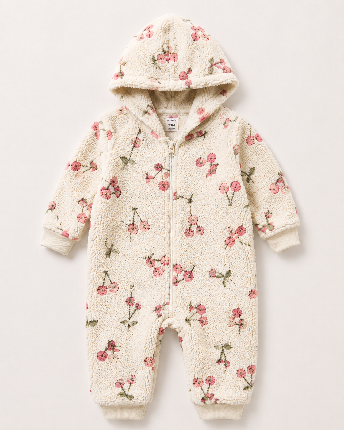 Carter's Cozy Floral Onesie - 18 Months