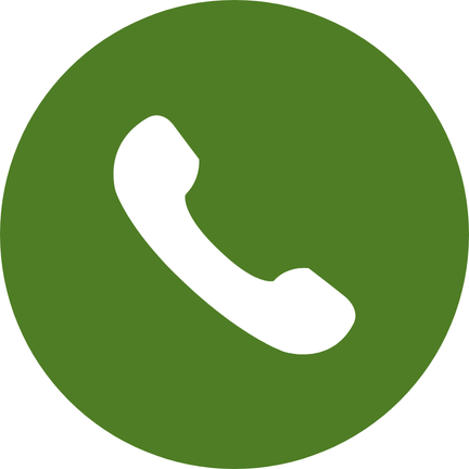 Green circle with a white phone handset icon in the center.