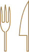 A fork and a knife
