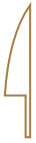 Close-up of a knife in symbol form