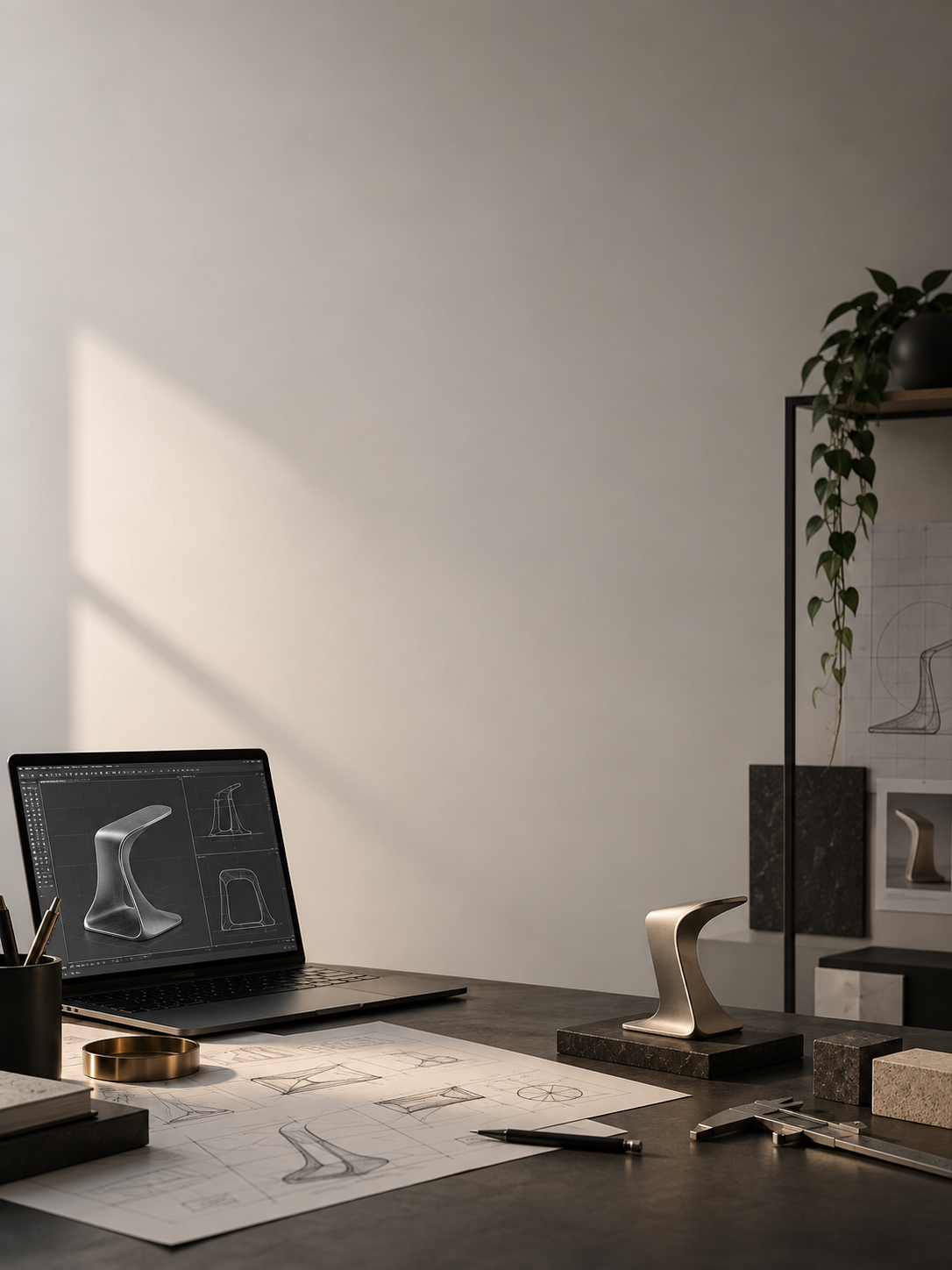 Industrial design workspace.