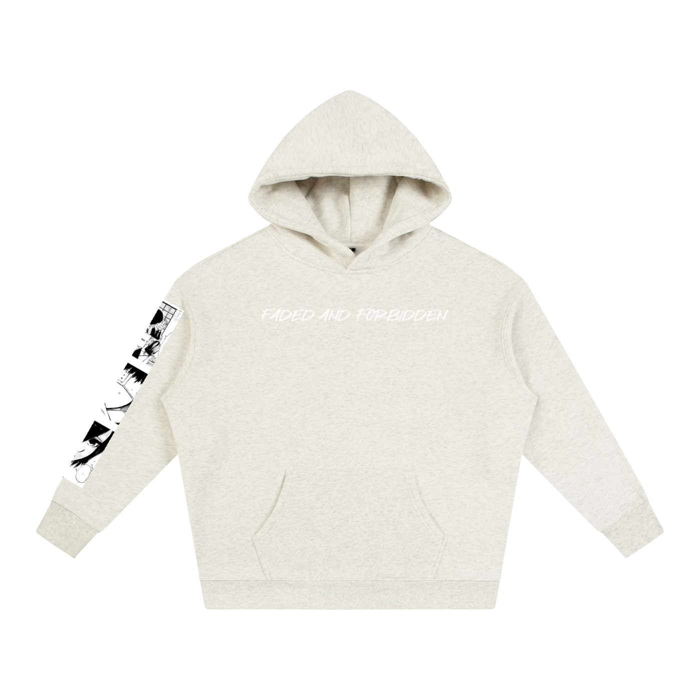 Faded And Forbidden Oversized Fleeced Hoodie