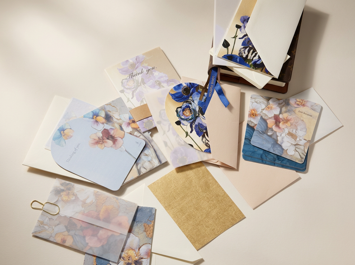 Four Antoinnettes creates luxury fine stationery and artistic note cards inspired by original canvas paintings. Premium textured paper transforms fine art into elegant correspondence and meaningful handwritten notes.