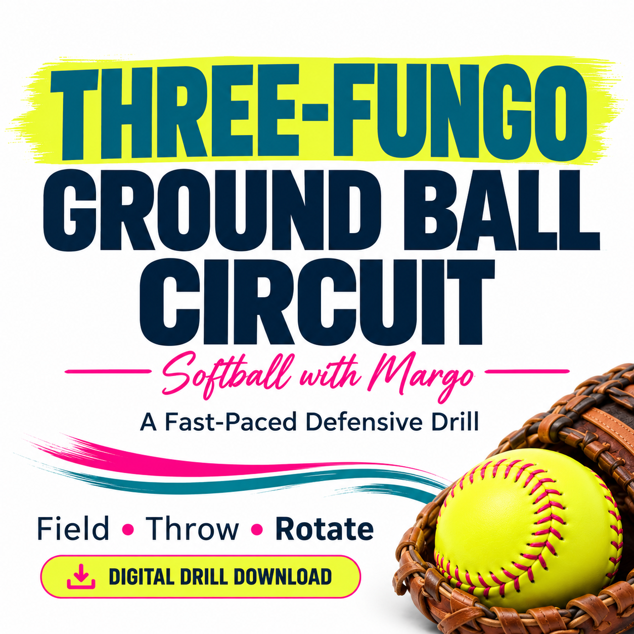 Three Fungo Ground Ball Circuit Drill