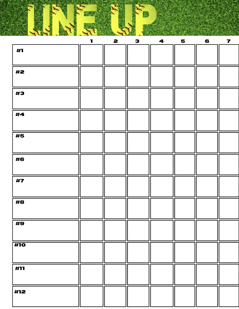 Line Up (7 Innings)