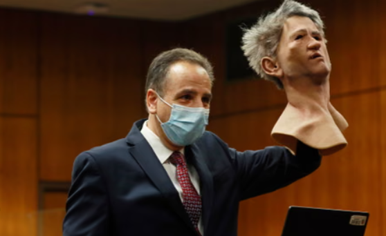 The latex mask