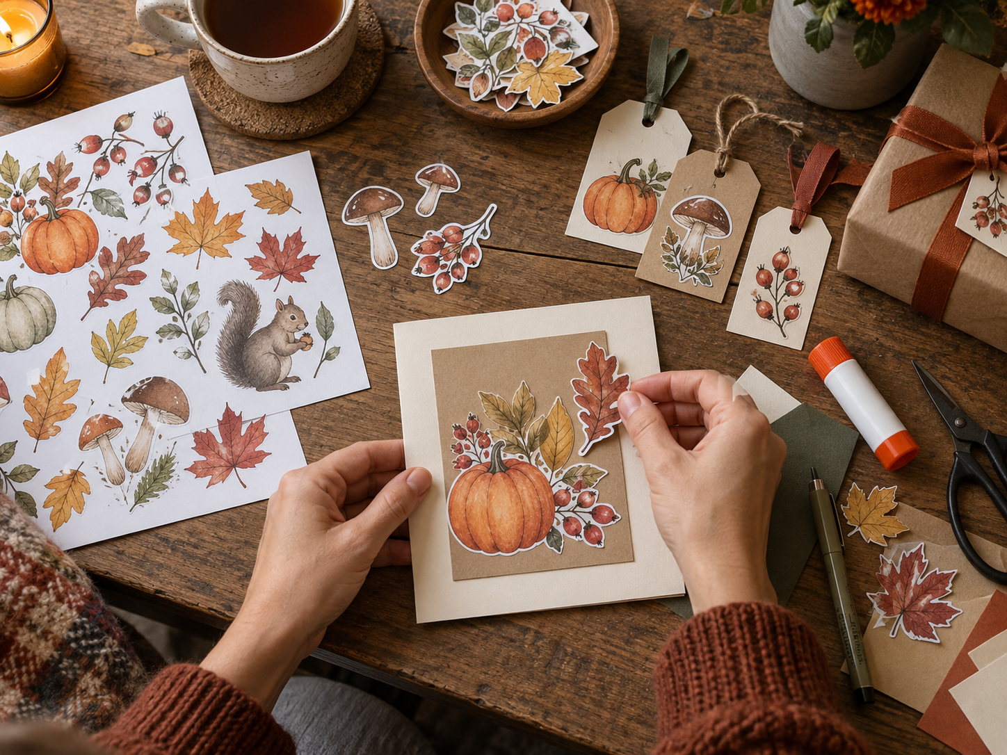 Cozy Fall Project Ideas Using Watercolor Clipart