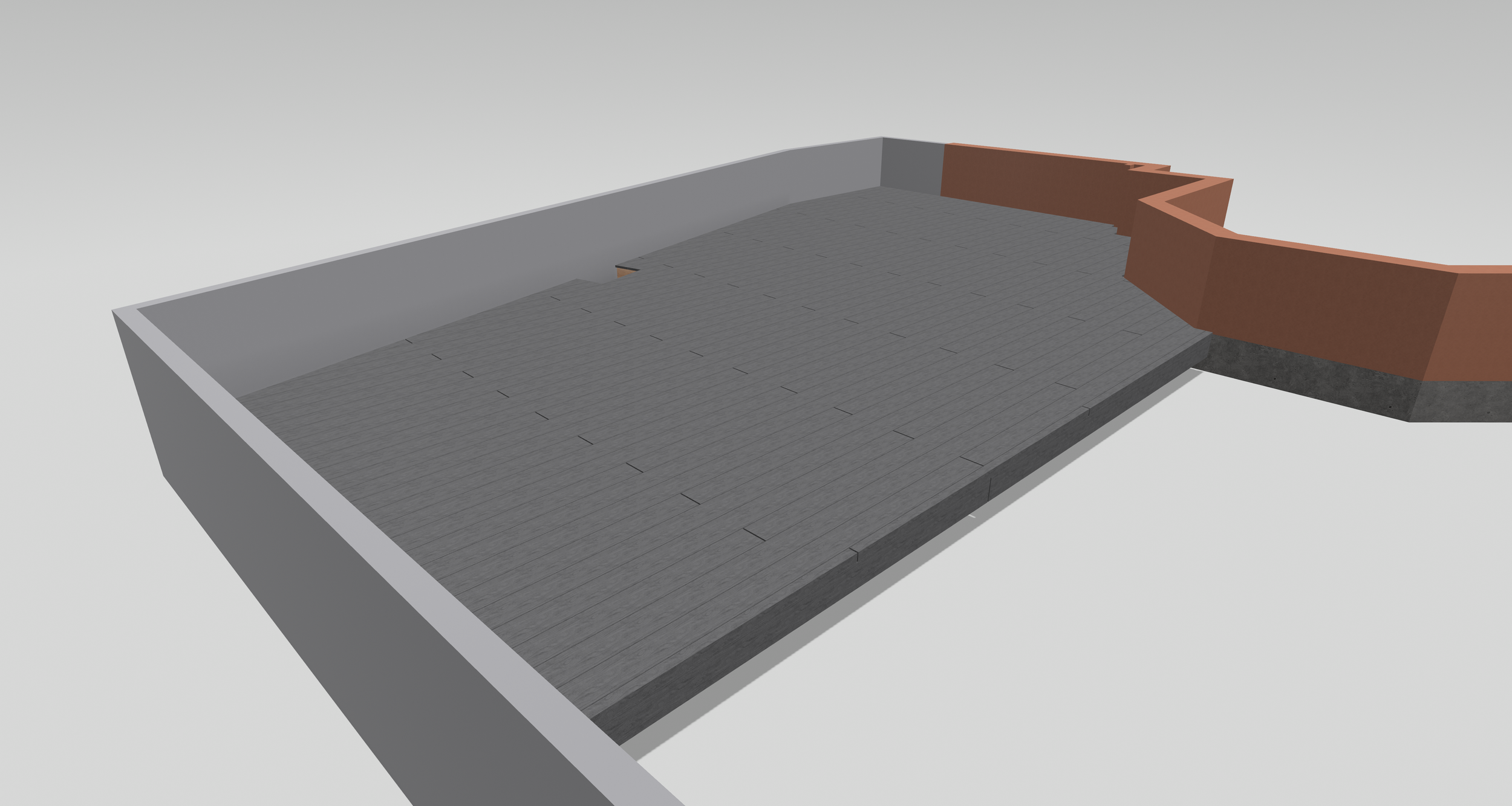 Before any on-site work begins, a 3D model is created. This helps the customer picture the finished product.