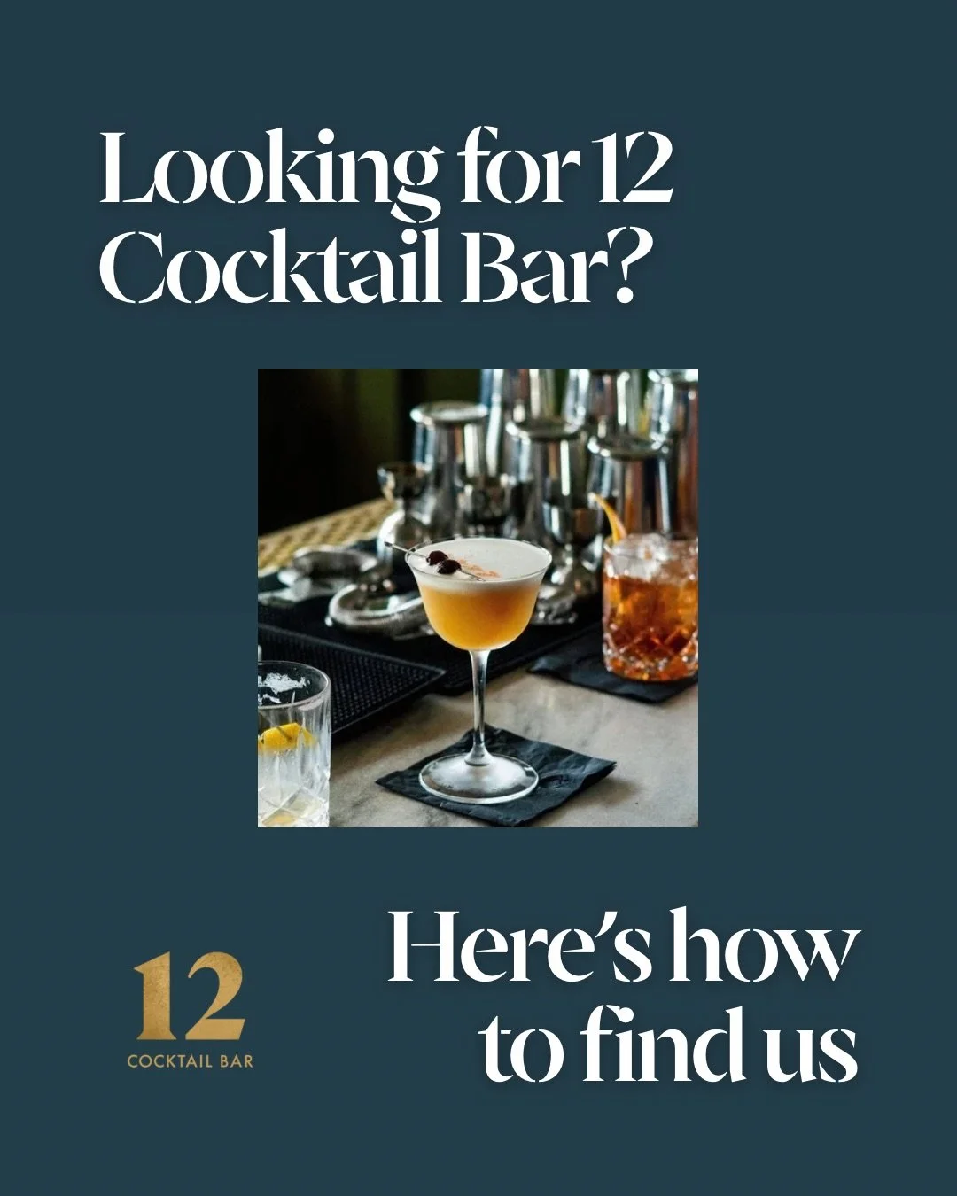 Need help finding us?
Head to the elevators closest to the Ponce de Leon Avenue doors.
Press 11.
We&rsquo;ll meet you there.

Open Monday&ndash;Saturday at 5PM.

#12CocktailBar #SpeakeasyVibes #ATLNightlife #CocktailHour