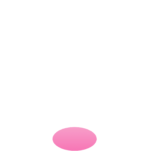 A close-up of a pink, bouncing ball.