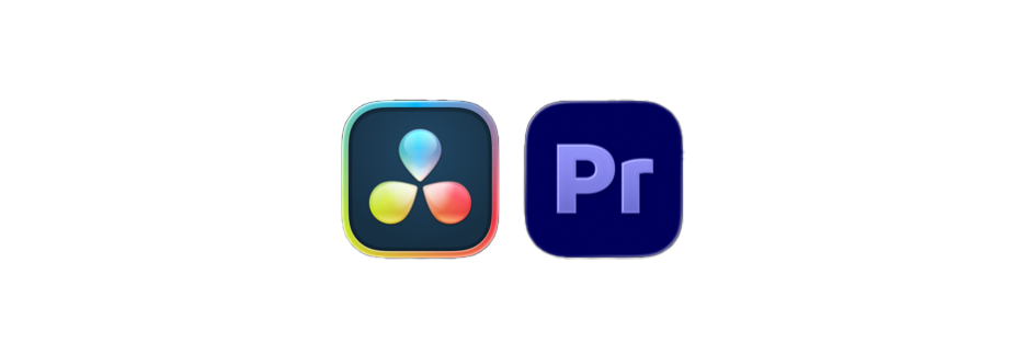 Icons for DaVinci Resolve and Adobe Premiere Pro.