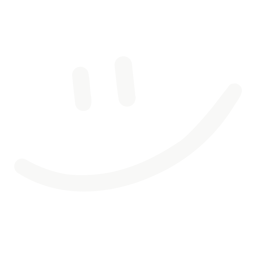 Black background with a white smiley face, consisting of two vertical lines for eyes and a curved line for a mouth.