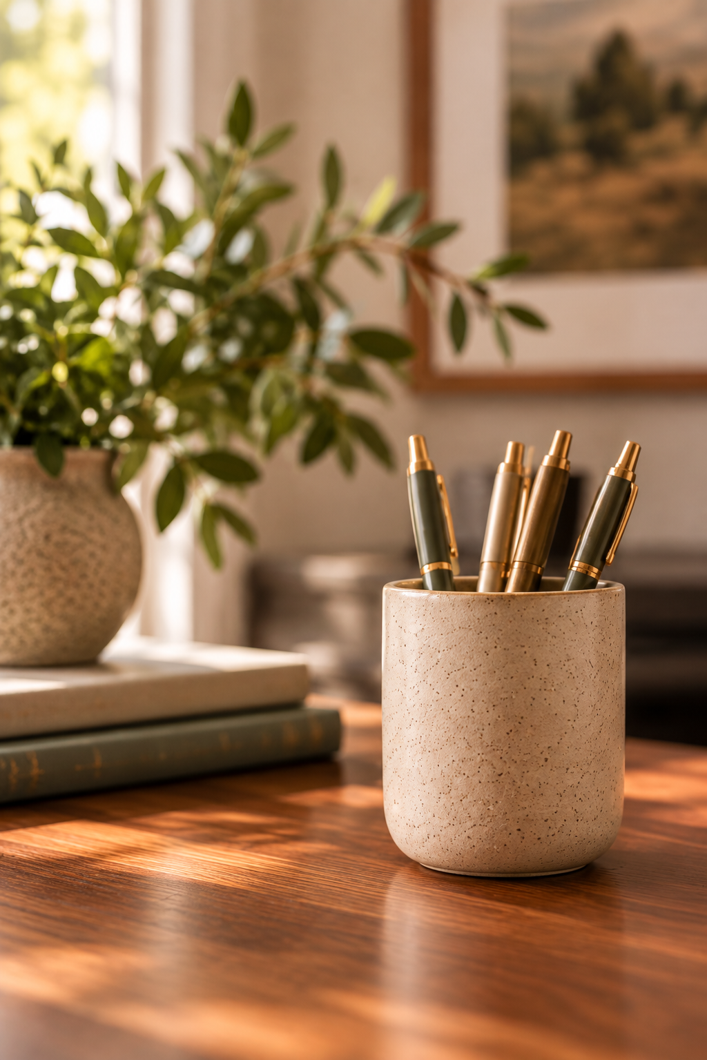 Pens in pen holder on Counseling desk. Jessica Scott Smith, LPC, Counselor and Career Counselor in Texas