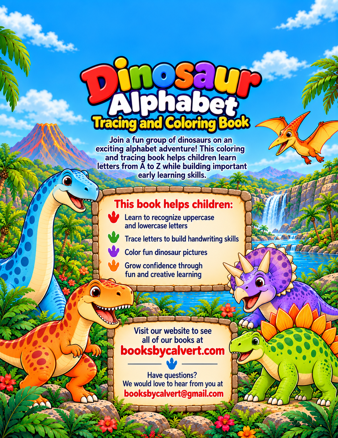 The Dinosaur Alphabet Coloring Book — Books by Calvert