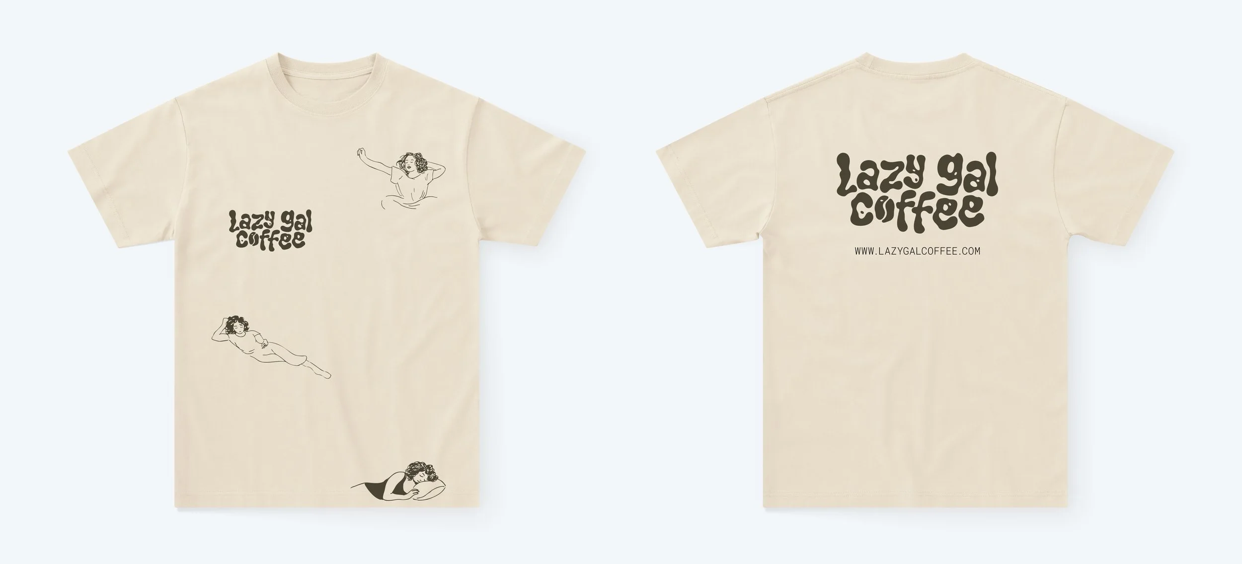 LAZYGAL - Tee design