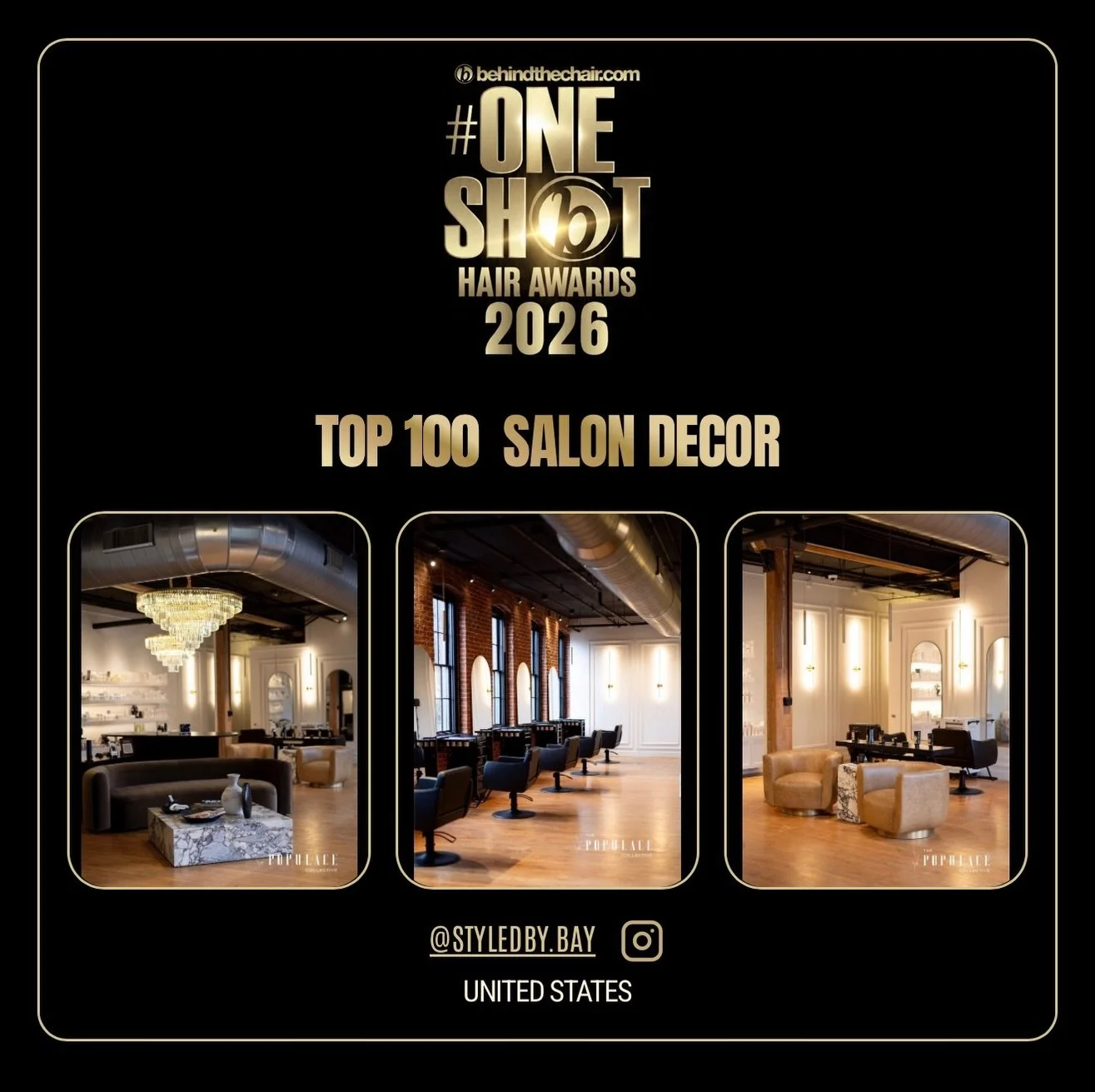 Top 100 in the World. 🌎

What started as a vision has become something far greater than beautiful walls.

We&rsquo;re incredibly honored that The Populace Collective has been recognized by Behind the Chair as one of the Top 100 Salon D&eacute;cors I