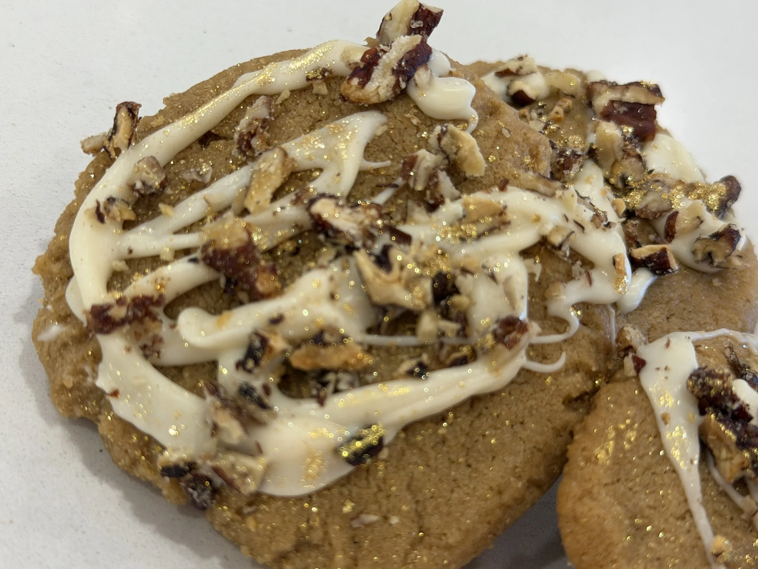 Gilded Peanut Butter Cookie