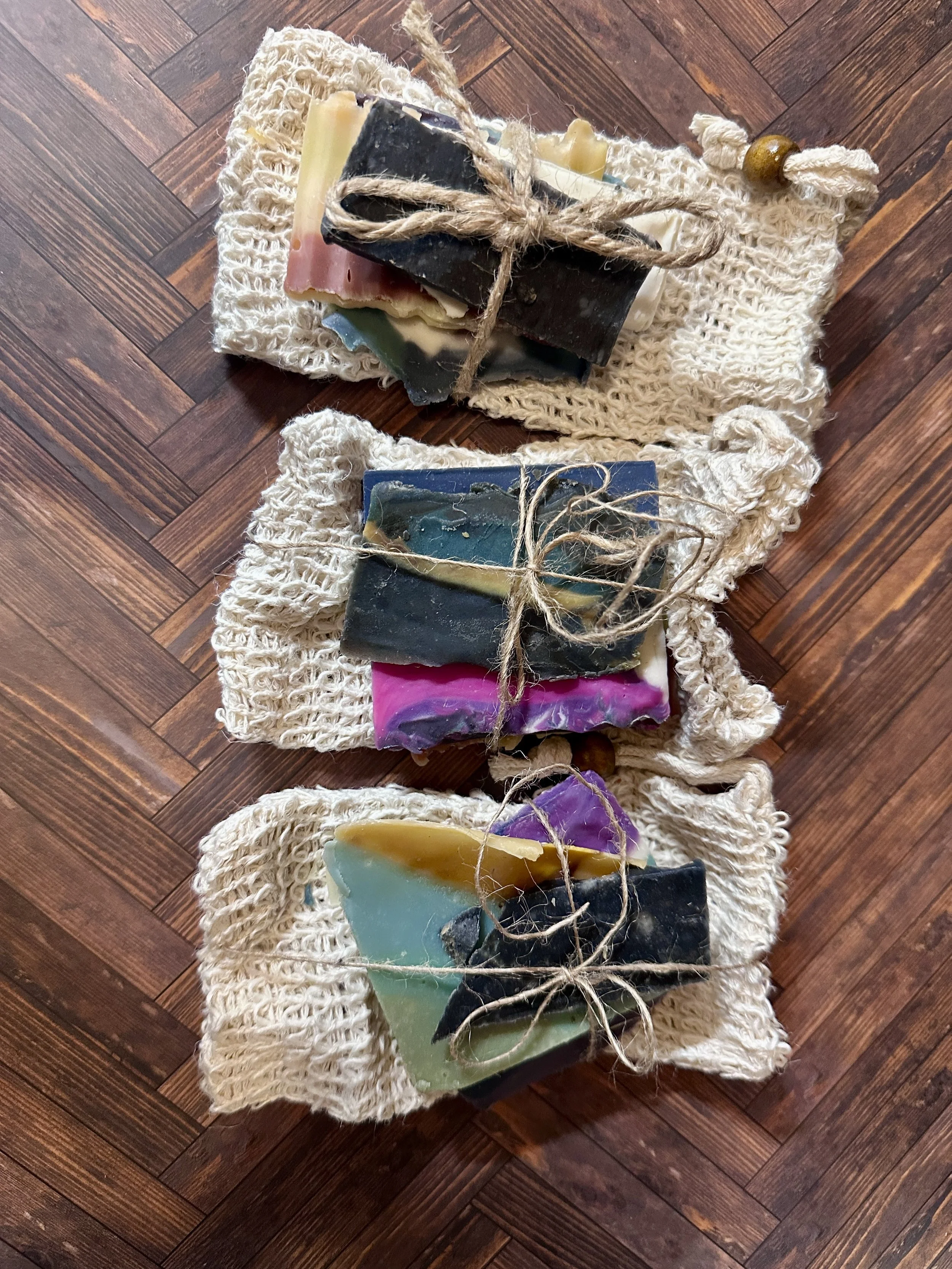 The Remnants — Mystery Soap Ends + Exfoliating Soap Saver Bag