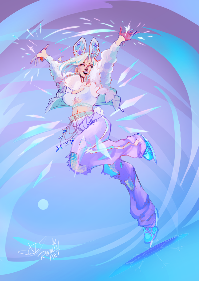 Commission Splash Art - Genshin OC