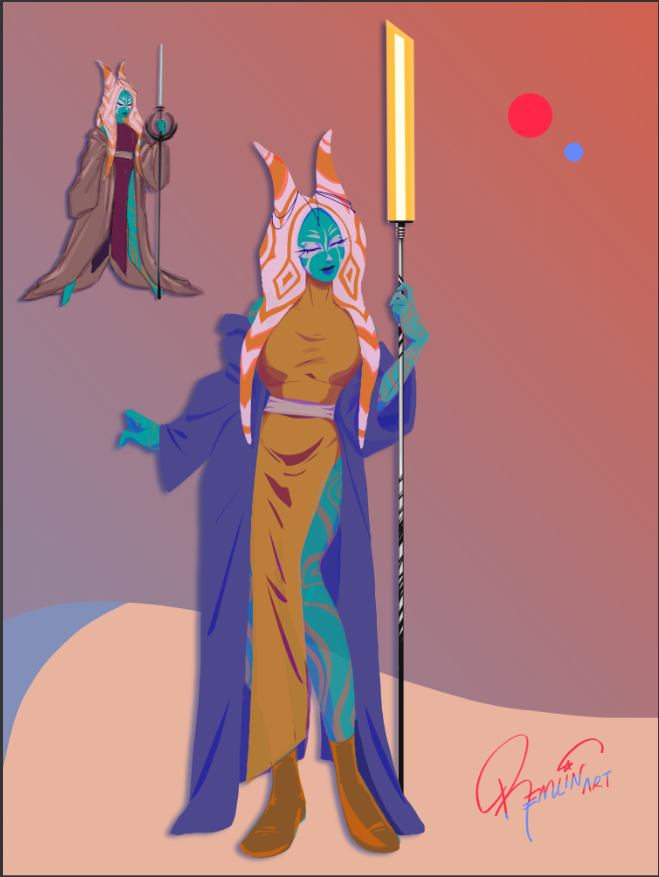 Togruta Character Design - Jedi