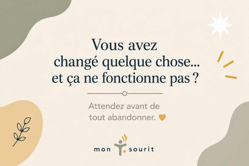 &laquo; &Ccedil;a ne marche pas. &raquo;

C&rsquo;est une phrase que j&rsquo;entends souvent lorsque des parents viennent de mettre en place un changement &agrave; la maison.

Et ma premi&egrave;re question est souvent : depuis combien de temps ?

Lo