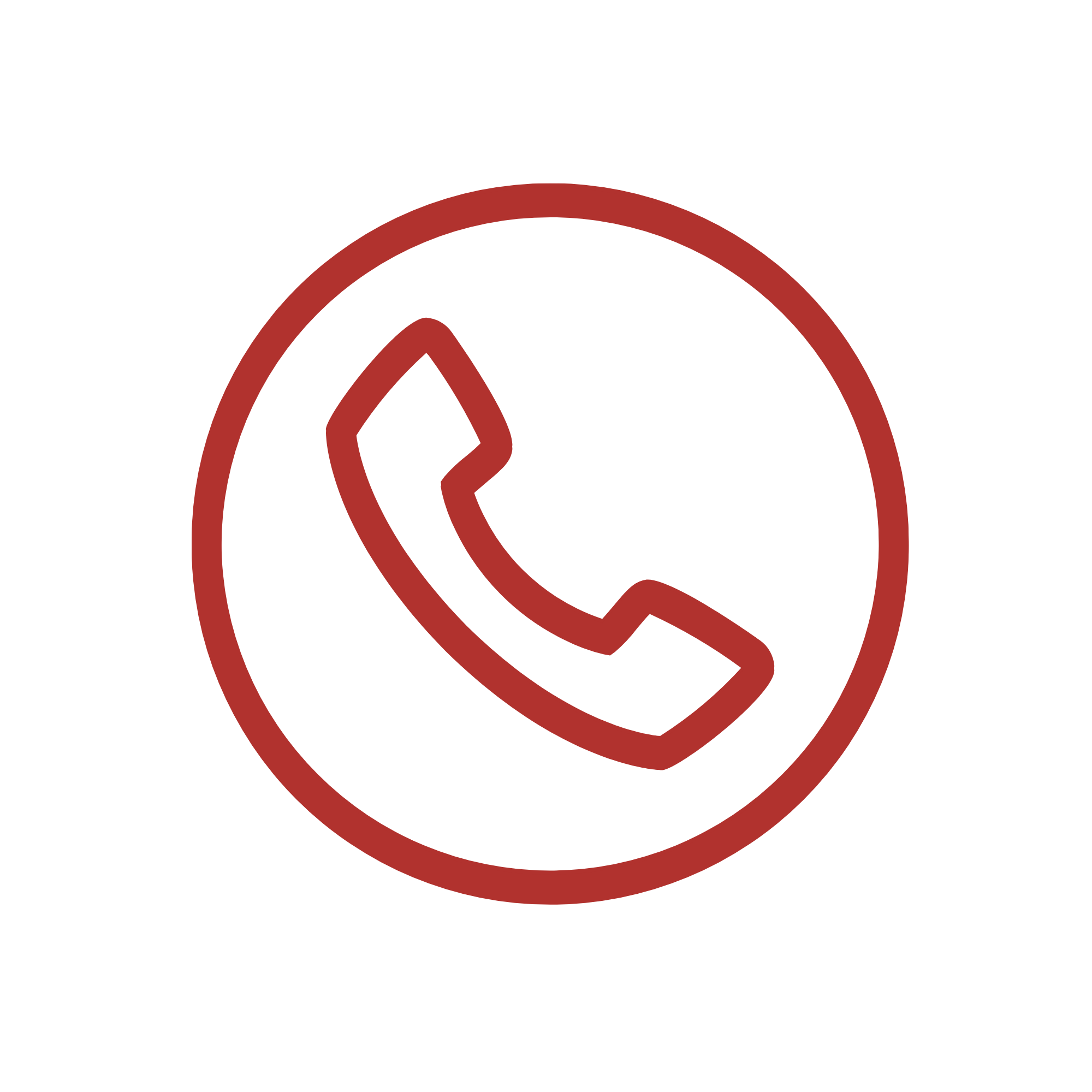 Red warning circle with broken phone inside