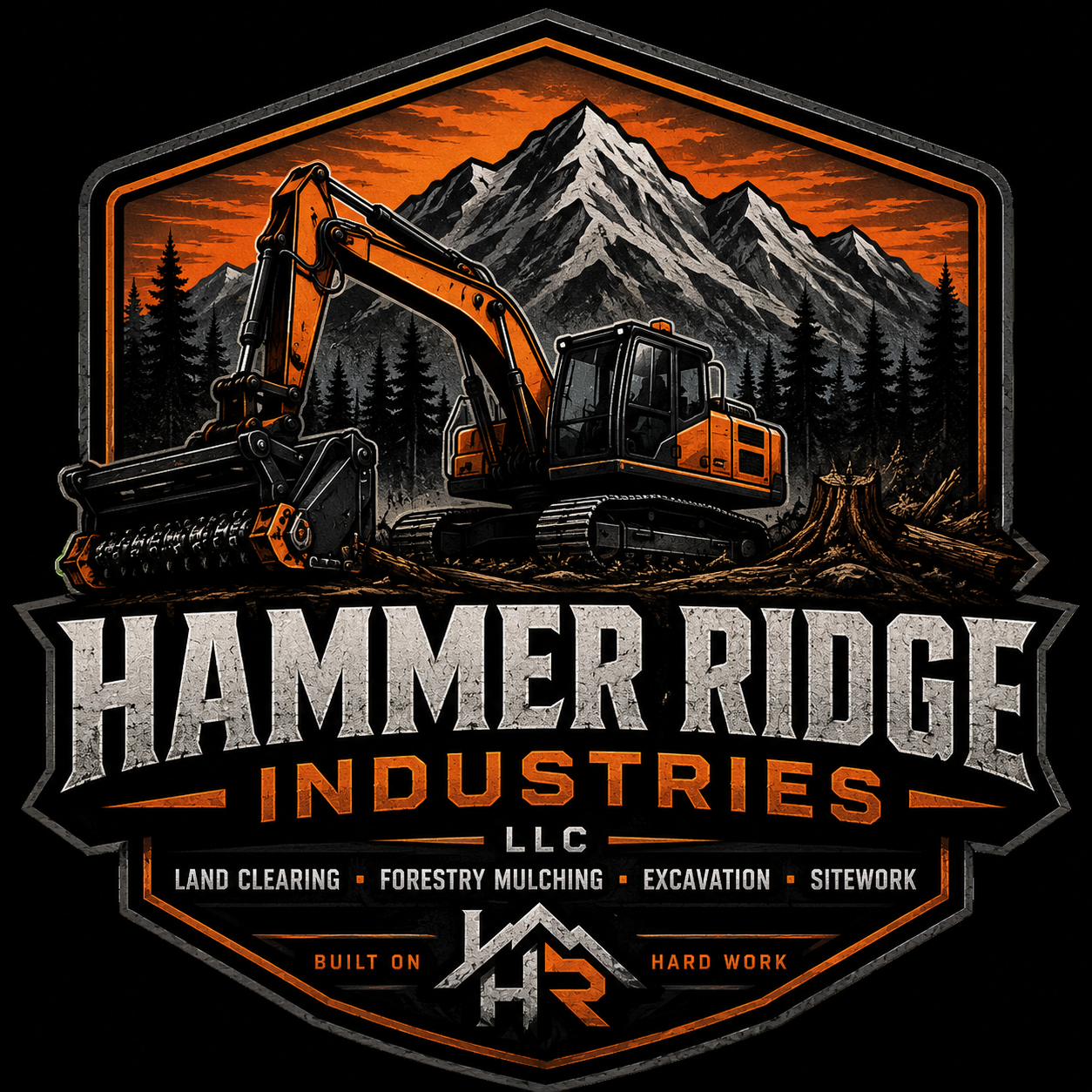 Hammer Ridge Industries land clearing and excavation logo