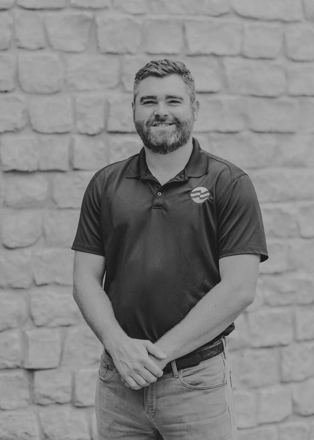 Black and white portrait of Jon Smith, owner and founder of CLR WTR Solutions
