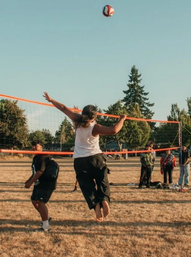 Volleyball & BBQ at Santana Village Park, October 2025.