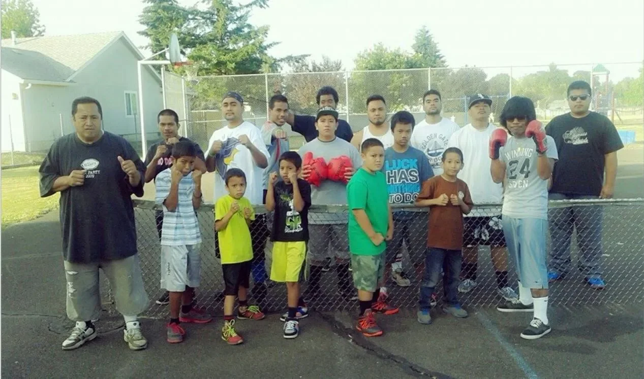Boxing Camp at Santana Village Park, June, 2014.