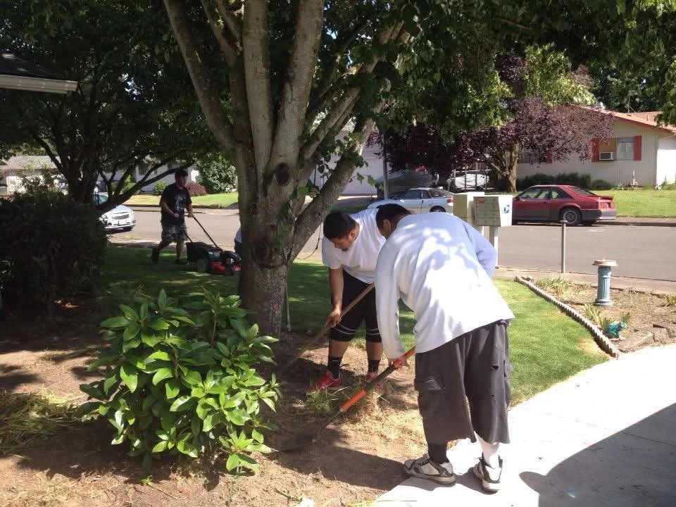 Community Service (Yard Work) in Salem, Oregon, June 2014.