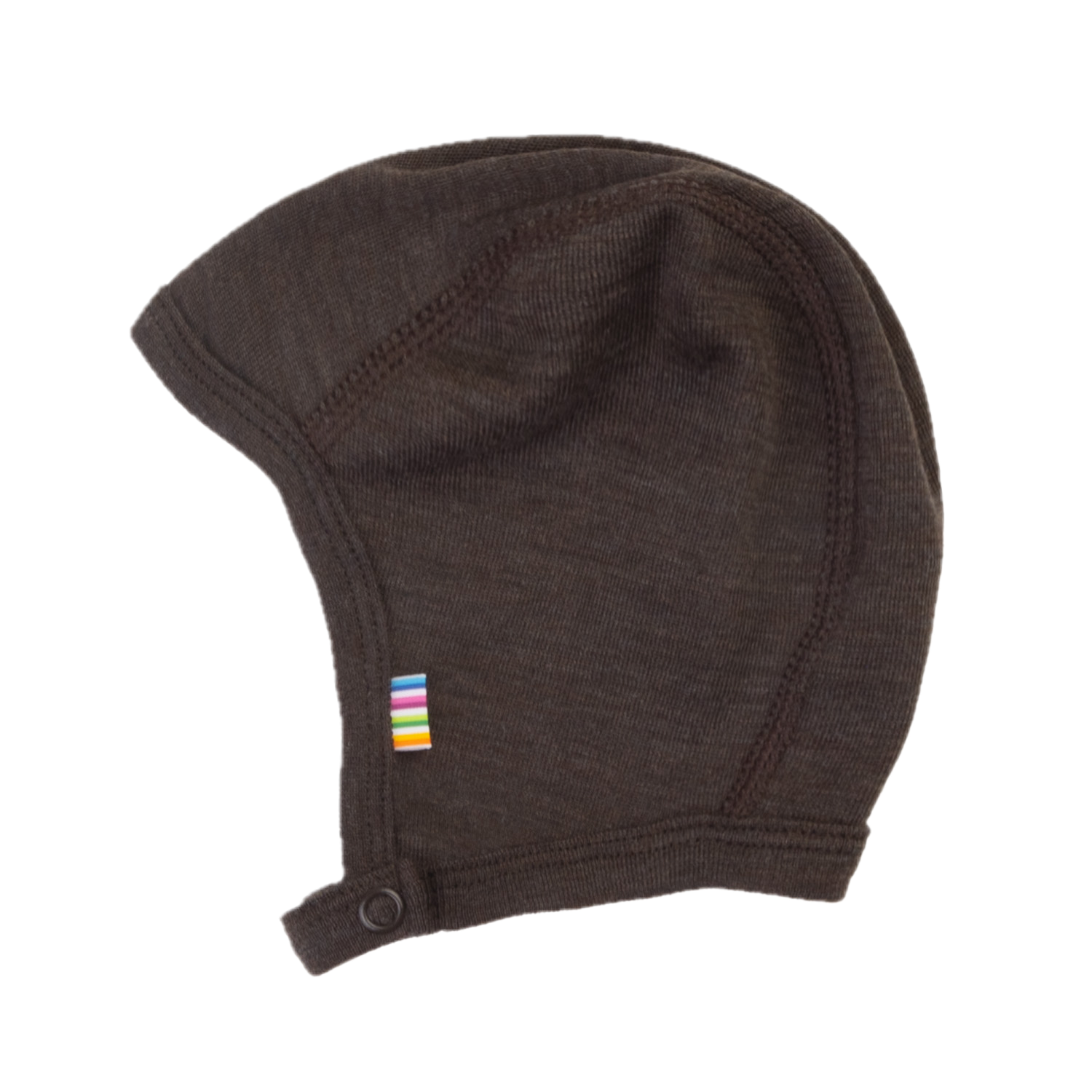 Joha Wollen Babymutsje Helmet Donker Bruin