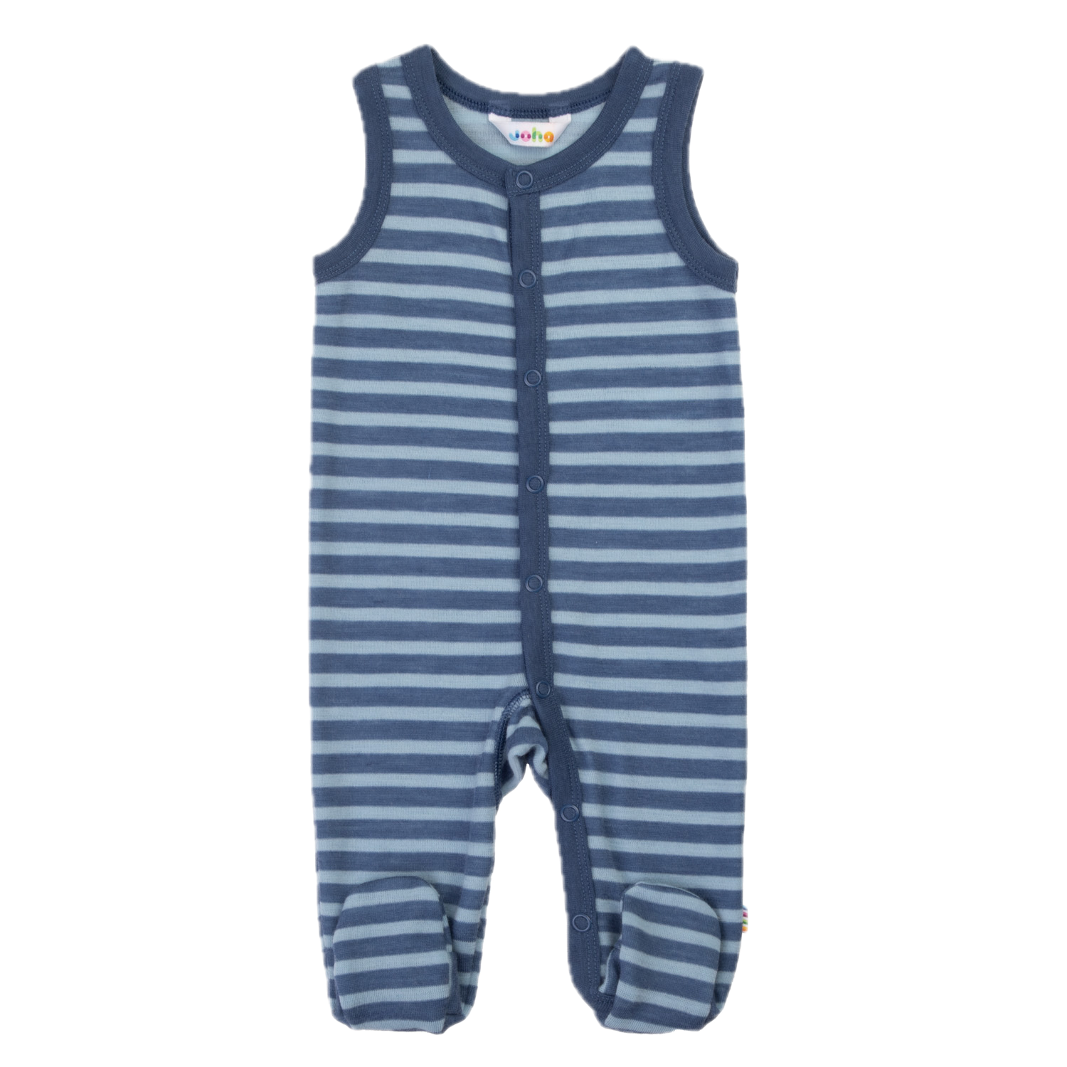 Joha wollen romper met voet – Merinowol - Donker Blauw