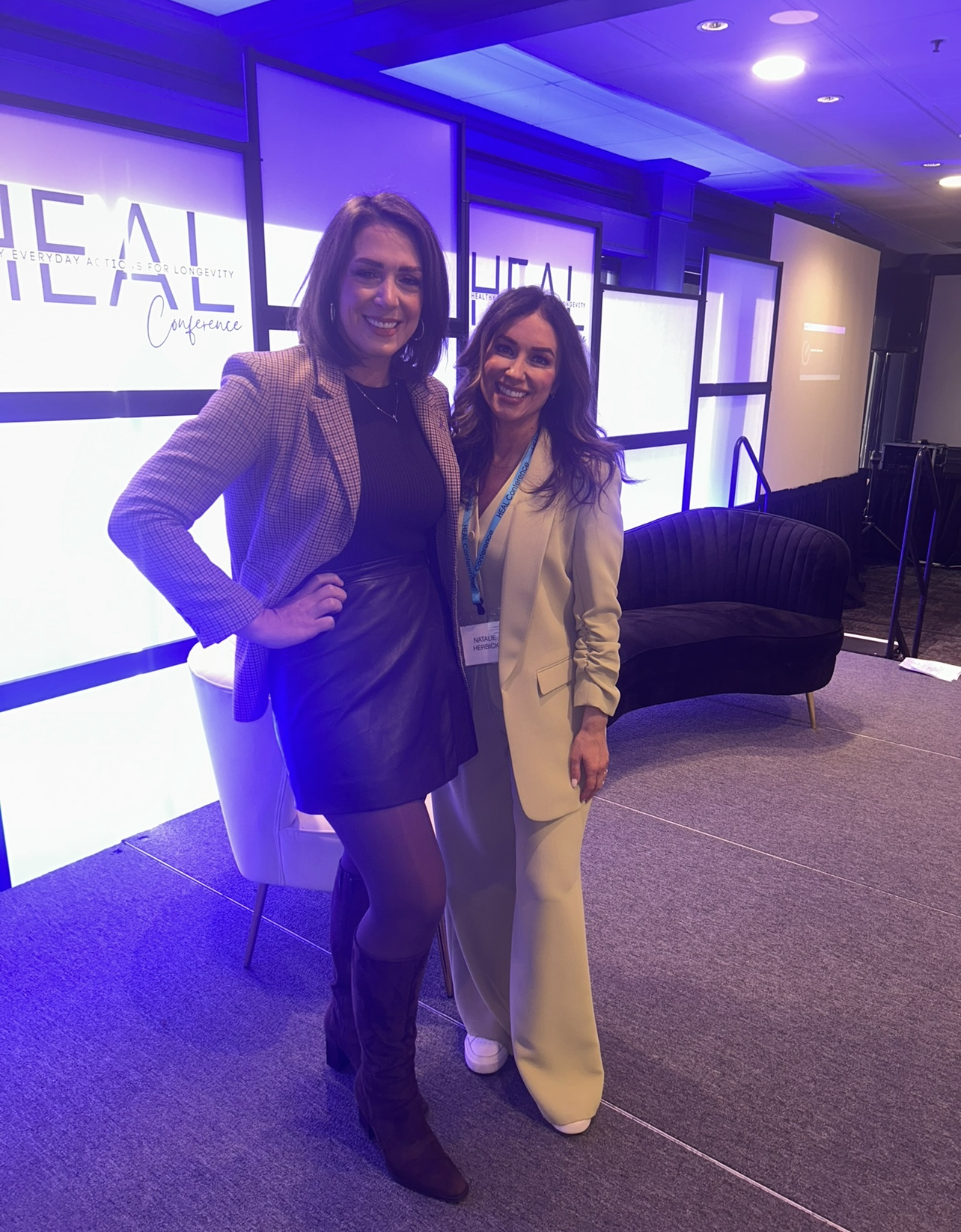 Jess Patz and Natalie Herbick, host of New Day Cleveland and Fox 8 Anchor at the Heal  Conference