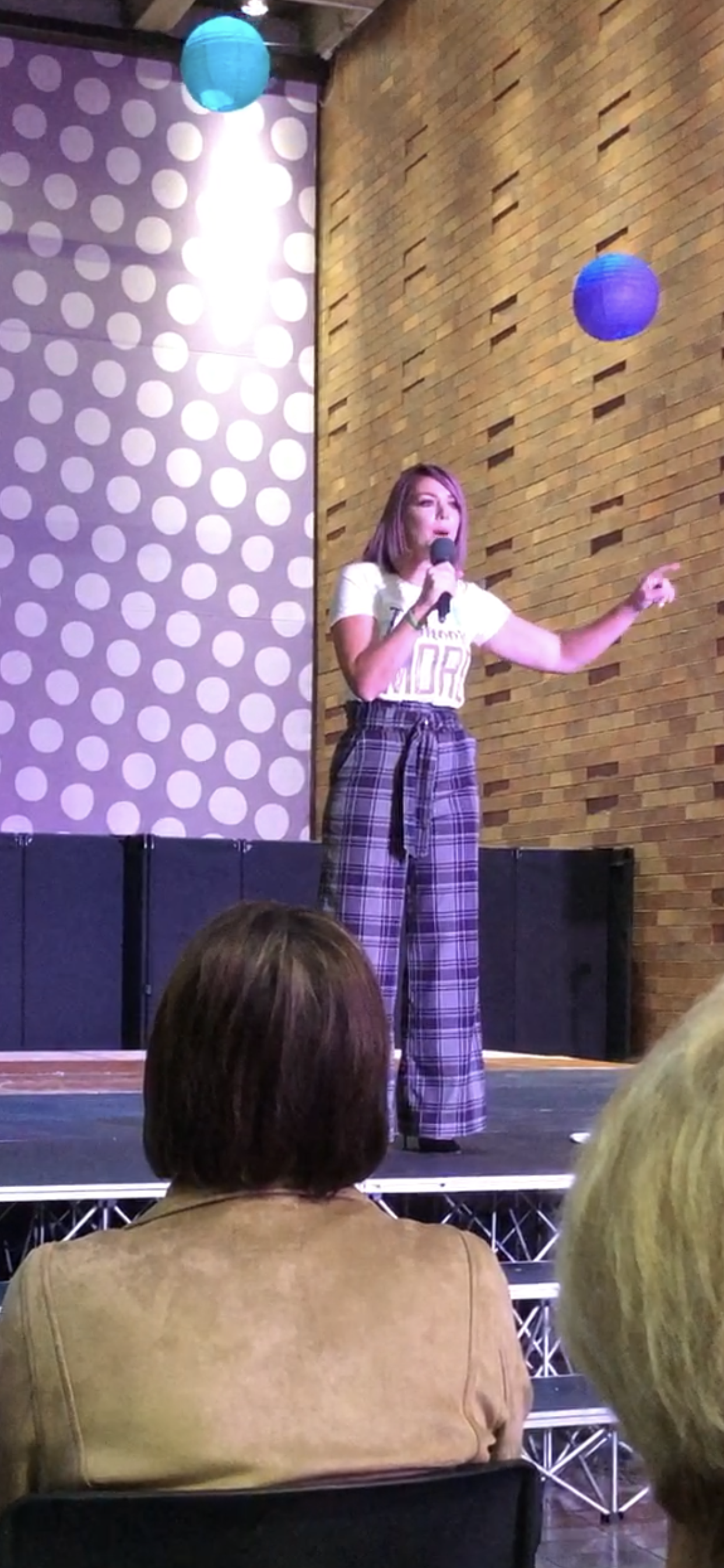 Jess Patz speaking at a Take Back The Night event