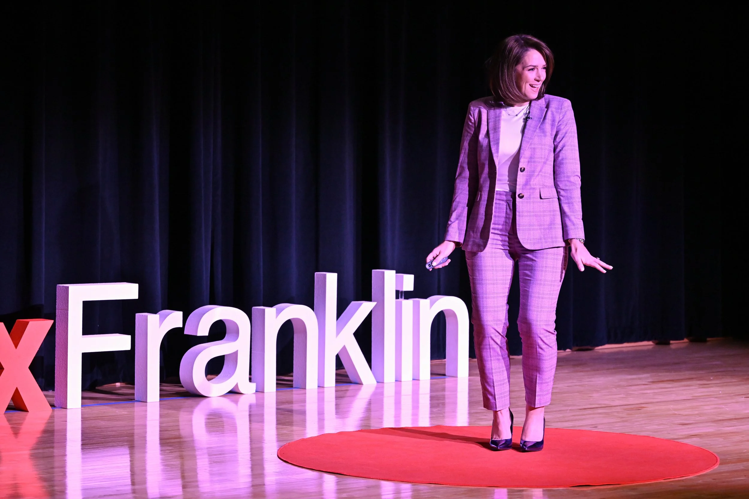 Jess Patz speaking at TEDx Franklin 2026