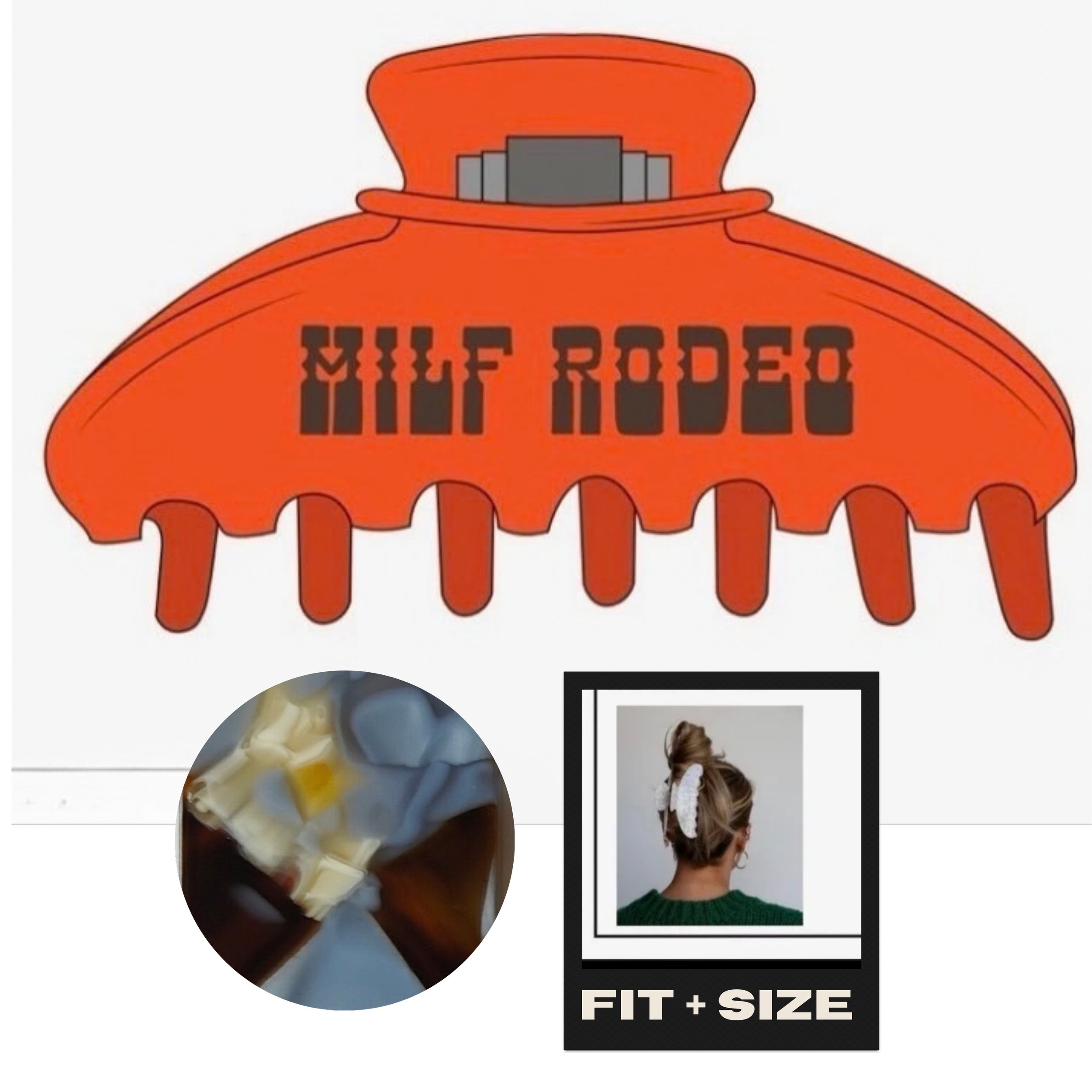 HOLD YOUR HORSES — Claw Clip in Coastal Cowgirl