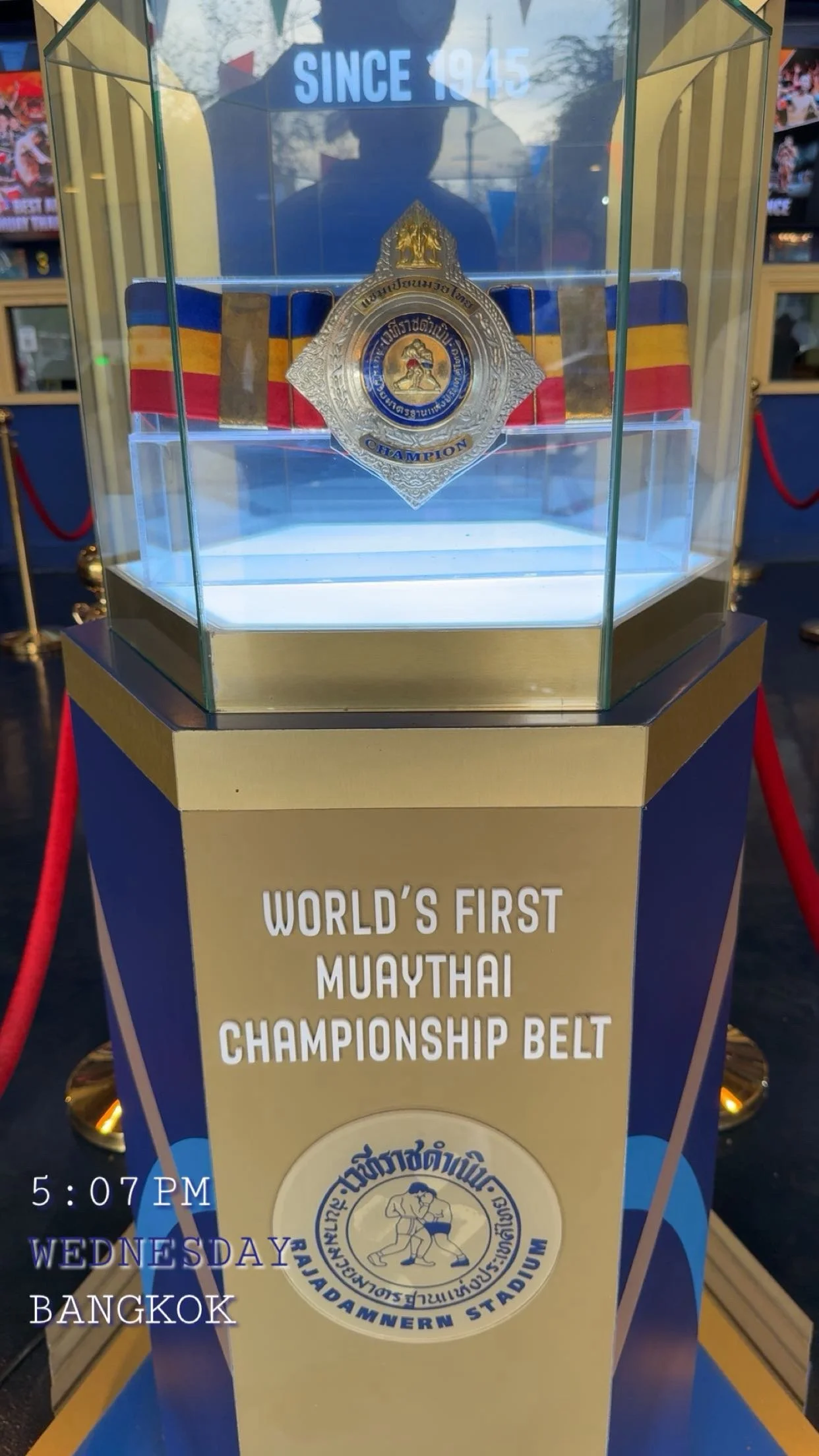 World's first Muay Thai championship belt in Bangkok